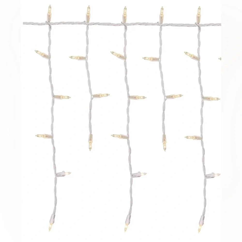 Holiday Time 300 Count 19’ Clear Icicle Light Set